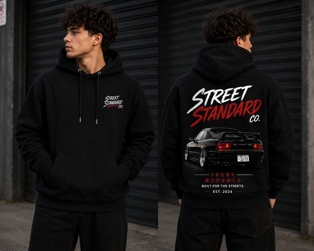 Street Standard - Black 180SX Hoodie