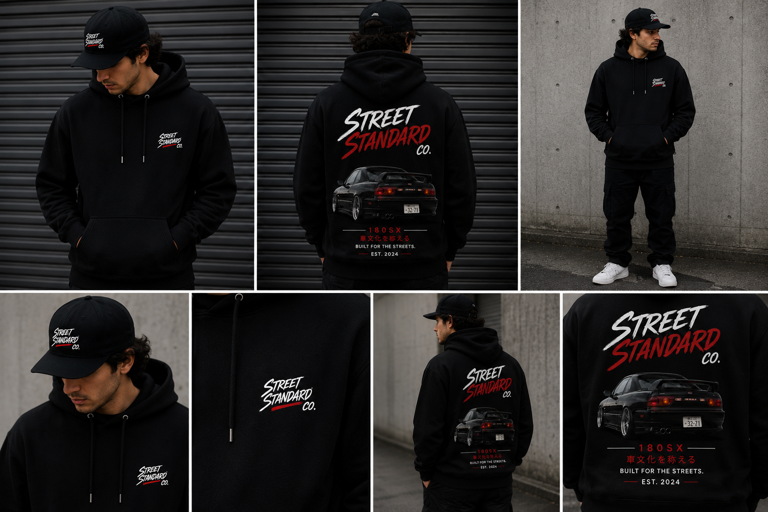 Street Standard - Black 180SX Hoodie