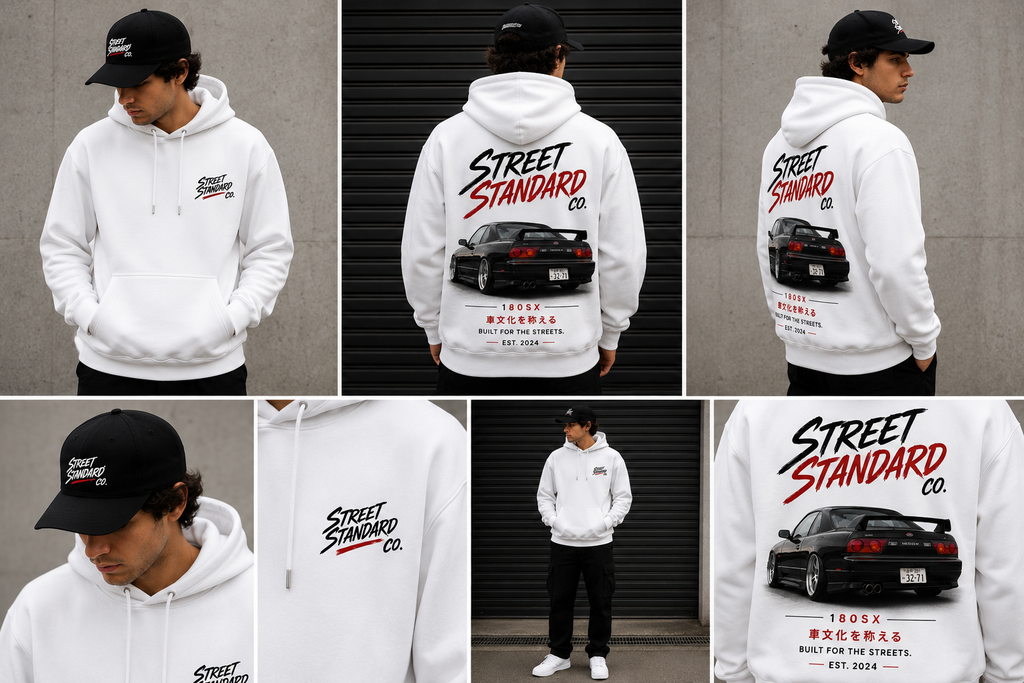 Street Standard - Black 180SX Hoodie