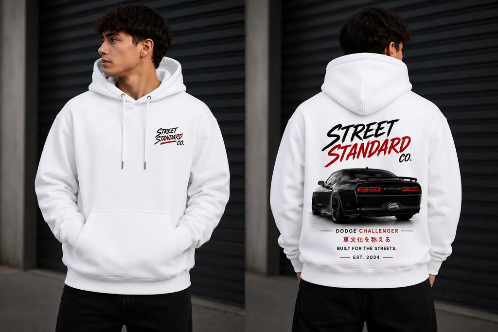 Street Standard- Black Dodge Challenger Hoodie Street Standard Co.
